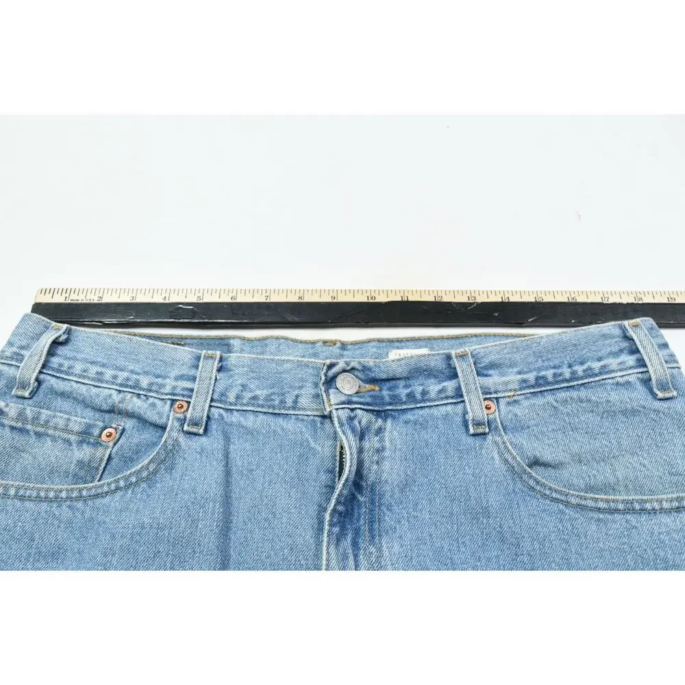 Vintage Levis 505 Jeans Mens 38x30 (36x30) Blue Straight Leg Regular Fit Cotton